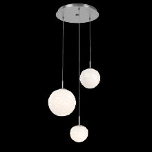 Hammerton CHB0092-03-SN-WL-C01-L3 - Gaia Round Pendant Chandelier