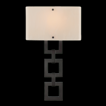 Hammerton CSB0033-0B-CS-SG-E2 - Carlyle Square Link Cover Sconce