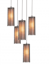 Hammerton CHB0020-09-BB-F-C01-L1 - Downtown Mesh w/Glass Square Pendant Chandelier