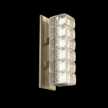 Hammerton IDB0080-01-HB-AC-L3 - Asscher Sconce-Heritage Brass-Asscher Clear