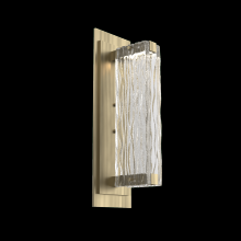 Hammerton IDB0090-01-HB-TT-L3 - Tabulo Sconce-Heritage Brass-Tidal Cast Glass