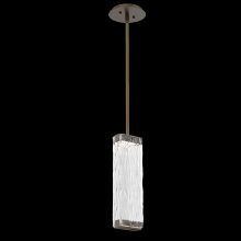 Hammerton LAB0090-01-FB-TT-001-L3 - Tabulo Pendant-Flat Bronze-Tidal Cast Glass