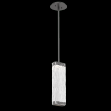 Hammerton LAB0090-01-GP-TT-001-L3 - Tabulo Pendant-Graphite-Tidal Cast Glass