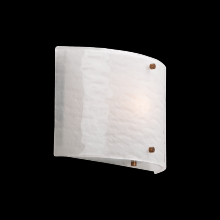 Hammerton CSB0044-0A-GM-IW-E2 - Textured Glass Round Cover Sconce