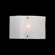 Hammerton CSB0044-0A-RB-FG-E2 - Textured Glass Round Cover Sconce