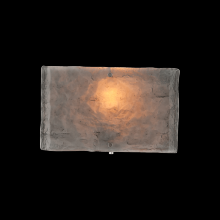 Hammerton CSB0044-0B-MB-SG-E2 - Textured Glass Square Cover Sconce