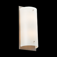 Hammerton CSB0044-13-BS-FS-E2 - Textured Glass Cover Sconce - 13-Inch