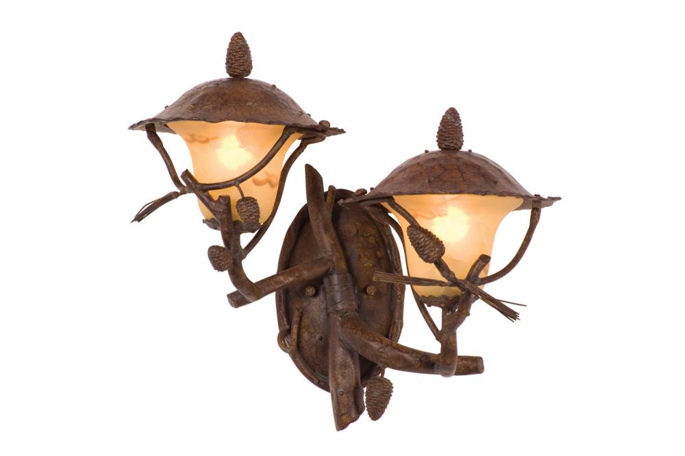 Ponderosa Outdoor 2 Light Wall Bracket (Left)