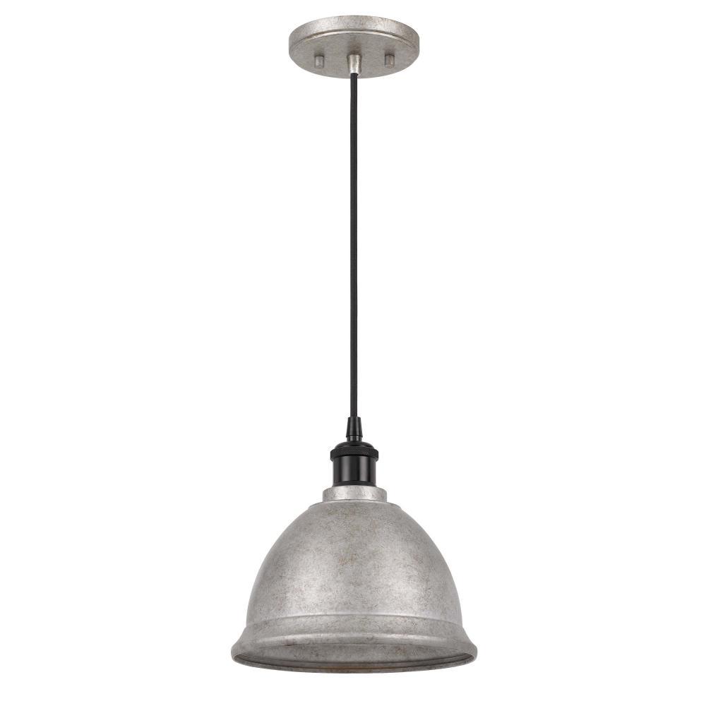 Helmut 1-Light Galvanized Pendant 9“ X 9” X 9“