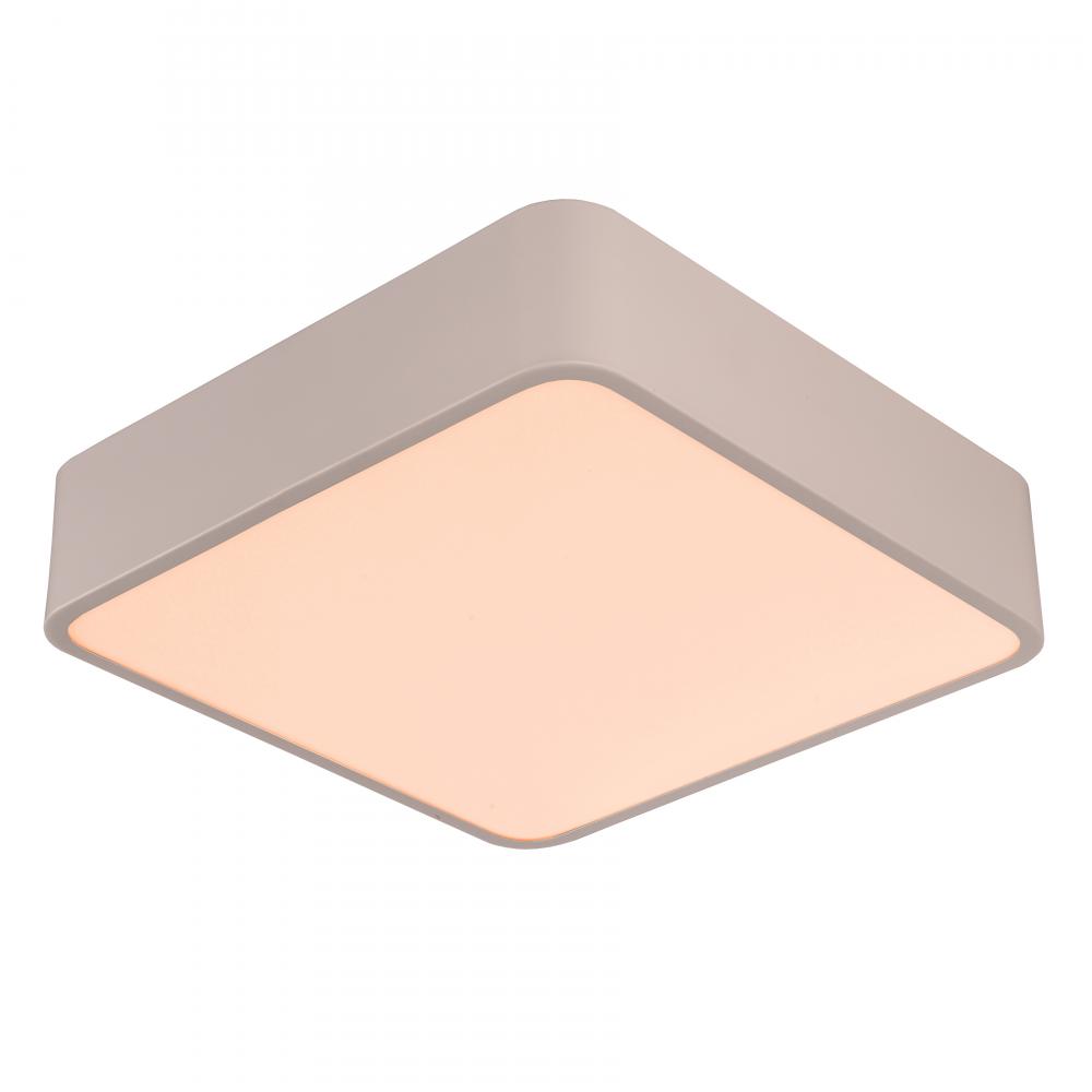 Aperture 24-Watt Matte White Finish Integrated LEd Square Flush Mount Ceiling Light 16 in. L x 16 in