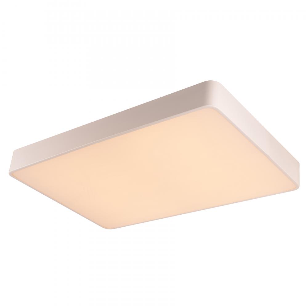 Aperture 72-Watt Matte White Finish Integrated LEd Square Flush Mount Ceiling Light 36 in. L x 36 in