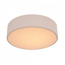 Worldwide Lighting Corp W33560MW16 - Aperture 24-Watt Matte White Finish Integrated LEd Circle Flush Mount Ceiling Light 16 in. Dia x 4 i