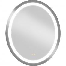 Progress P300469-030-CS - Captarent Collection 30in. x 36 in. Oval Illuminated Integrated LED White Color Selectable Modern Mi