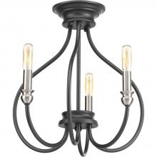 Progress P350042-143 - Whisp Collection Three-Light Semi-Flush Convertible