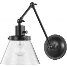 Progress P710094-031 - Hinton Collection Black Swing Arm Wall Light