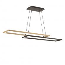 WAC US PD-81442-27-BK/AB - Double Entendre Linear Pendant