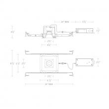 WAC US R2BSD-SCS-BK - Ocular 2.0 5CCT Square Downlight Trim and Remodel Housing with New Construction Frame-In Kit and D