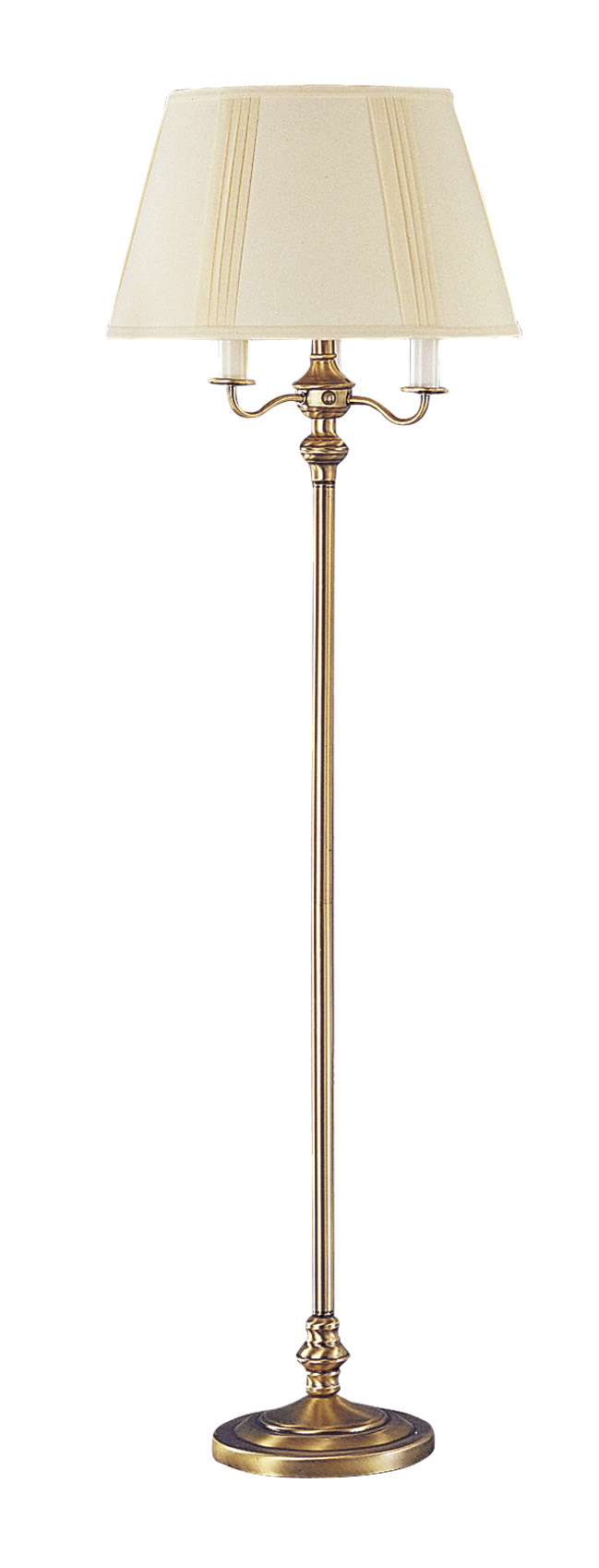 59" Height Metal Floor Lamp in Antique Brass