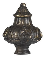 CAL Lighting FA-5058A - 2.75" Metal Cast Finial in Dark Bronze Finish