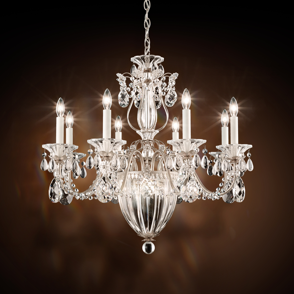 Bagatelle 11 Light 120V Chandelier in Antique Silver with Clear Radiance Crystal