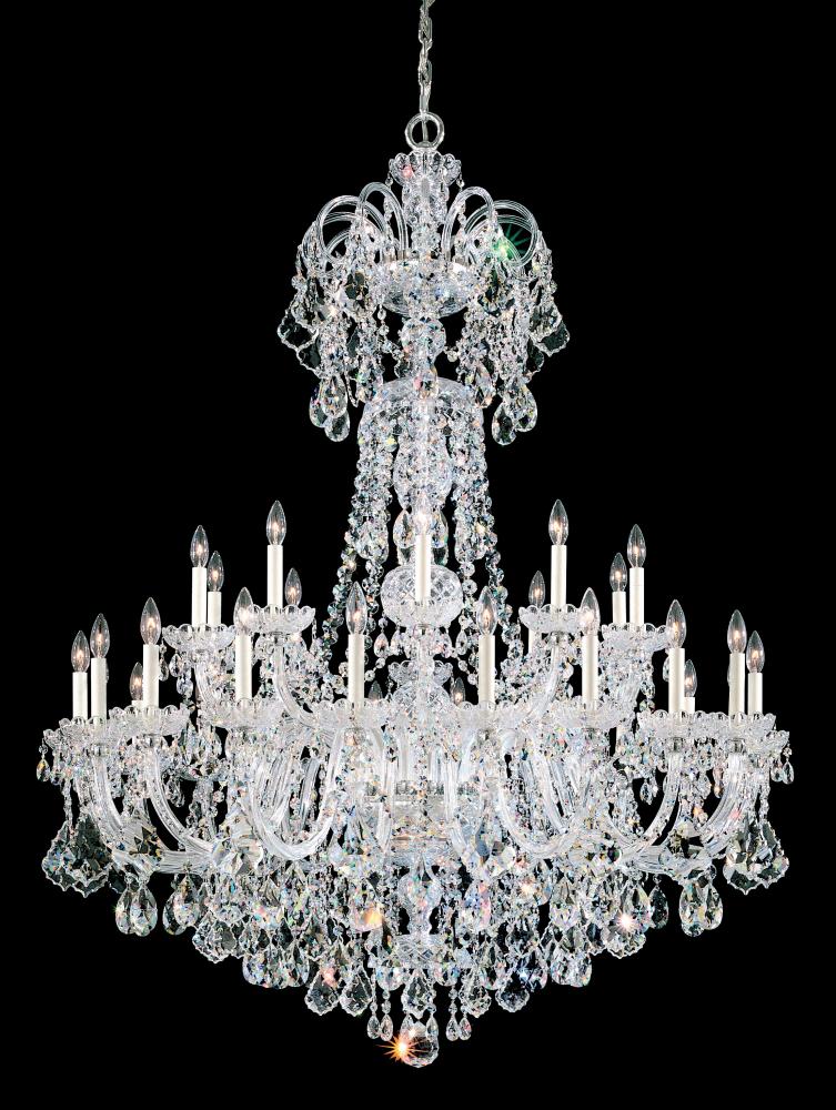 Olde World 35 Light 120V Chandelier in Aurelia with Clear Radiance Crystal