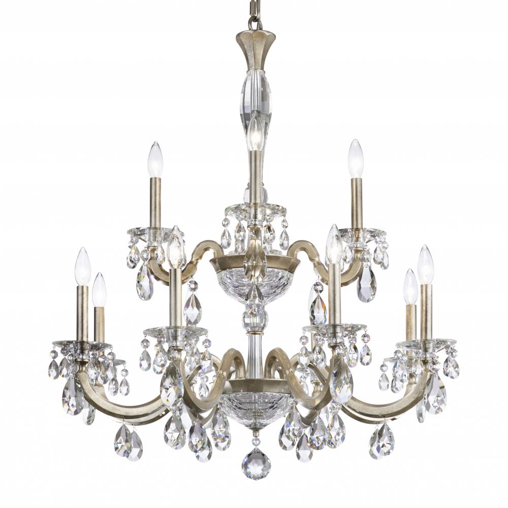 San Marco 12 Light 120V Chandelier in Heirloom Bronze with Clear Radiance Crystal