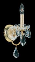 Schonbek 1870 1701-48 - Century 1 Light 120V Wall Sconce in Antique Silver with Heritage Handcut Crystal