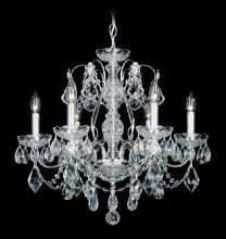 Schonbek 1870 1705-22 - Century 6 Light 120V Chandelier in Heirloom Gold with Heritage Handcut Crystal