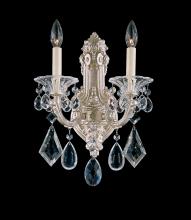 Schonbek 1870 5070-22S - La Scala 2 Light 120V Wall Sconce in Heirloom Gold with Clear Crystals from Swarovski