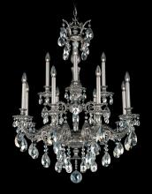 Schonbek 1870 5683-22R - Milano 12 Light 120V Chandelier in Heirloom Gold with Clear Radiance Crystal