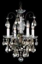 Schonbek 1870 3648-23S - New Orleans 4 Light 120V Chandelier in Etruscan Gold with Clear Crystals from Swarovski