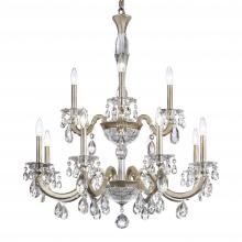 Schonbek 1870 S8612N-23R - San Marco 12 Light 120V Chandelier in Etruscan Gold with Clear Radiance Crystal