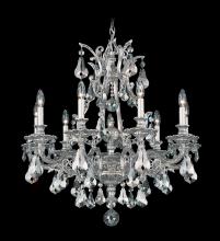 Schonbek 1870 6949-83H - Sophia 9 Light 120V Chandelier in Florentine Bronze with Clear Heritage Handcut Crystal