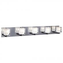 PLC Lighting 3485 PC - 5 Light Vanity Glacier Collection 3485 PC