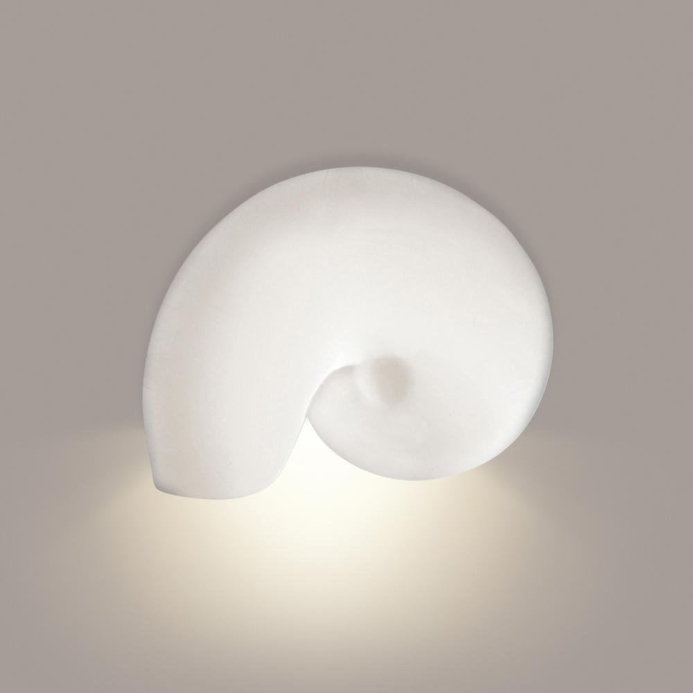 Nautilus Downlight Wall Sconce: Bisque