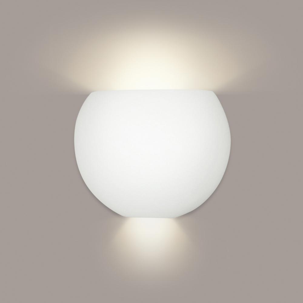 Curacoa Wall Sconce: Matte Black (E26 Base Dimmable LED (Bulb included))