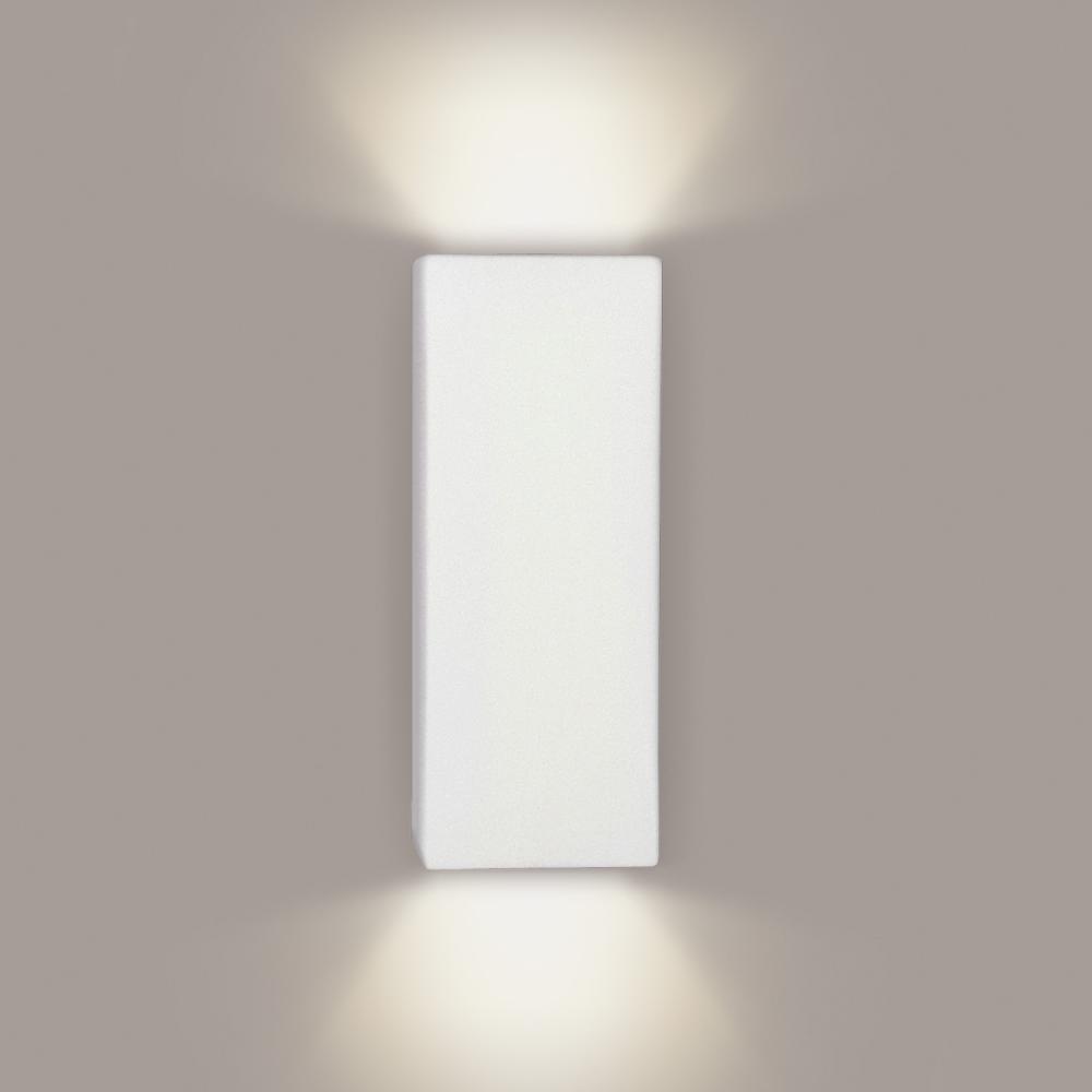 Flores Wall Sconce: Matte White (E26 Base Dimmable LED (Bulb included))