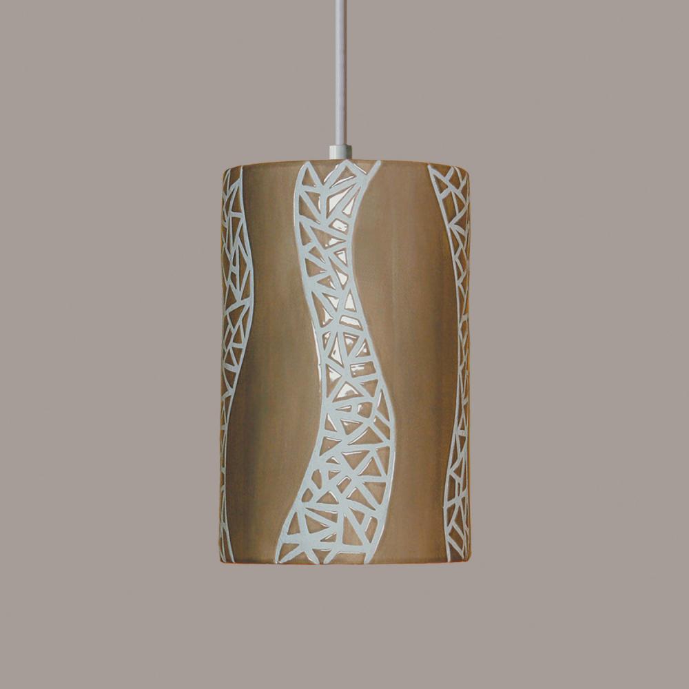 Passage Pendant Sand (White Cord & Canopy)