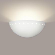 A-19 306ADA-WC-1LEDE26 - Gran Cyprus ADA Wall Sconce: White Crackle