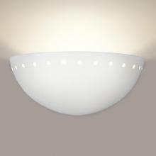 A-19 311D-WC-2LEDE26 - Great Cyprus Downlight Wall Sconce: White Crackle