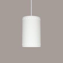 A-19 P205-A2-WCC - Delos Pendant: Straw (White Cord & Canopy)