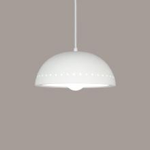 A-19 P305-A2-BCC - Cyprus Pendant: Straw (Black Cord & Canopy)