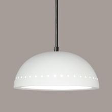 A-19 P306-MR-BCC-1LEDE26 - Gran Cyprus Pendant: Matador Red (Black Cord & Canopy)