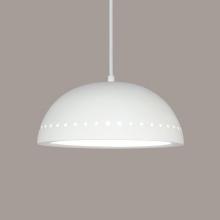 A-19 P306-A2-BCC - Gran Cyprus Pendant: Straw (Black Cord & Canopy)