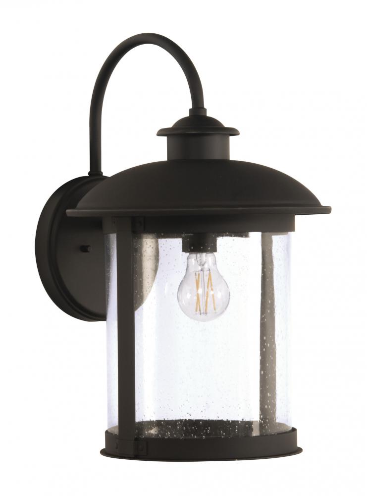 O'Fallon 1 Light Large Outdoor Wall Lantern in Dark Bronze Gilded