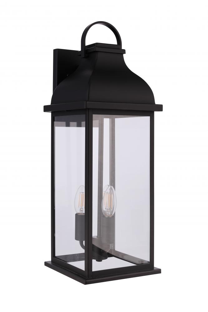 Bent Tree 3 Light Outdoor Wall Lantern in Midnight