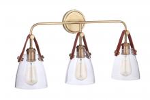 Craftmade 51303-VB - Hagen 3 Light Vanity in Vintage Brass