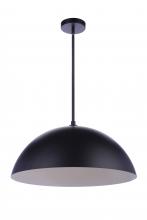 Craftmade P1000FB-LED - 23.25â€ Diameter Sculptural Statement Dome Pendant in Flat Black