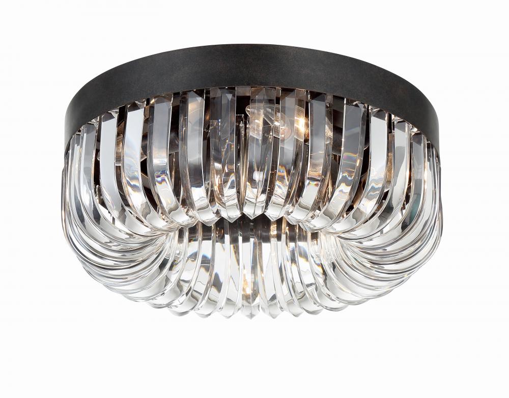 Alister 5 Light Charcoal Bronze Flush Mount