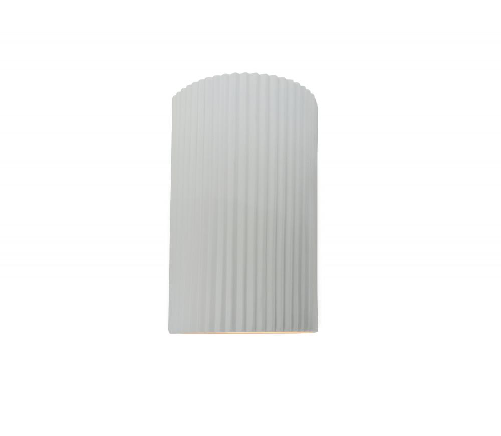 Small ADA LED Pleated Cylinder Wall Sconce